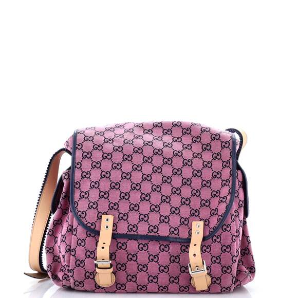 Gucci Diaper Flap Bag Gg Canvas #243340G97B